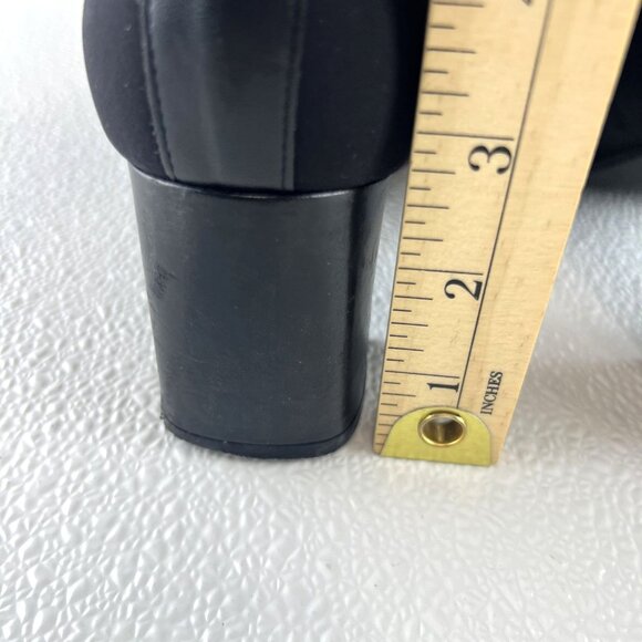 Easy Spirit Black Block Heel Ankle Boots Size 9B Womens Fabric & Leather Upper - Picture 7 of 13